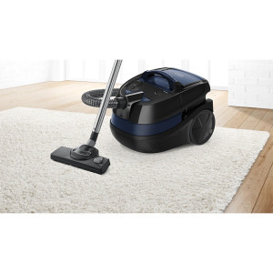 Bosch multifunctional cu spalare Wet&Dry BWD41700, 1700W, sac 2.5L, rezervor apa 5L, perie tapiterie, perie mobilier, duza pentru spatii ingustefiltru HEPA-lavabil, Negru, cu sac