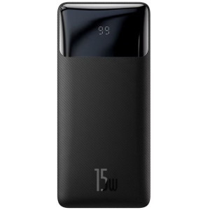 Baseus Bipow, 10000 mAh, PD 15W, 1x USB-C, 2x USB, Black