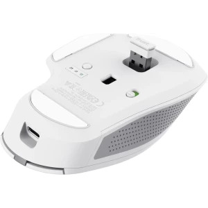 Trust OZAA+ Multi-Device, silentios, compact, Bluetooth + 2.4GHz, 800-3200 DPI, White
