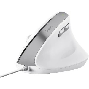 Trust Bayo II, Ergonomic, Silent click, White