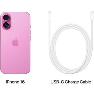 Apple iPhone 16, 128GB, 5G, Pink