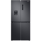 Frigider Side By Side Samsung RF48A401EB4/EO, 488 L, Clasa E, No Frost, Digital Inverter, Twin Cooling Plus, Dozator apa + gheata, Control electronic, 179 cm, Negru