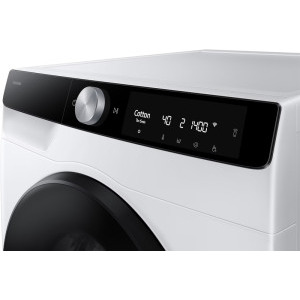 Samsung WD90DG6B85BKU4, Spalare 9 kg, Uscare 6 kg, 1400 RPM, Clasa D, Digital Inverter, AI EcoBubble, AI Wash, Hygiene Steam, Air Wash, Dozare automata detergent, Alb