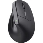 Mouse Trust Bayo II, Wireless Ergonomic, Silent click, Reincarcabil USB-C, Black