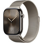 SmartWatch Apple Watch Series 10, 46mm Carcasa Titanium Natural, Natural Milanese Loop - S/M, GPS + Cellular