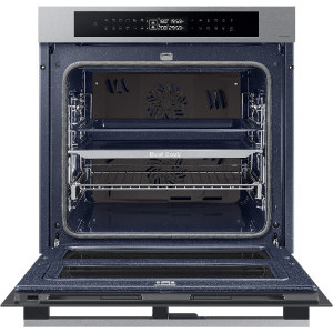 Samsung NV7B4345VAS/U2 Bespoke, Electric, 76 L, Autocuratare catalitica, Dual Cook Flex, Display, Air Sous Vide, Natural Steam, Clasa A+, Inox