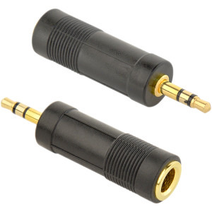 Adaptor Gembird 1x Jack 3.5 mm Male - 1x Jack 6.35 mm Female, negru