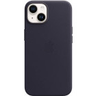 Apple Protectie pentru spate, material piele, cu MagSafe pentru iPhone 14 Plus, culoare Ink