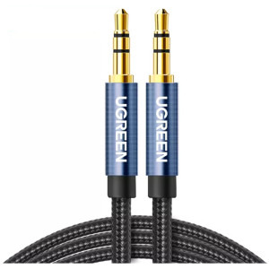 Ugreen AV112, Jack 3.5 mm Male - Jack 3.5 mm Male, 1m, negru-albastru