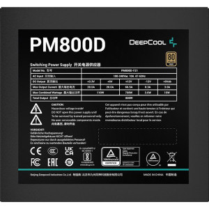 Deepcool PM800D, 80+ Gold, 800W