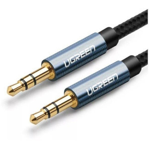 Ugreen AV112, Jack 3.5 mm Male - Jack 3.5 mm Male, 5m, negru-albastru
