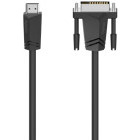 Cablu video Hama HDMI Male - DVI-D Dual Link Male, v1.4, 1.5 m, Negru