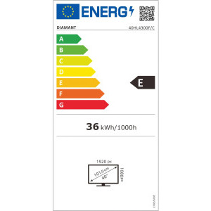 Horizon Diamant 40HL4300F/C Seria HL4300F/C 101cm negru Full HD