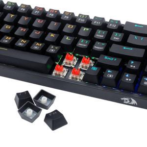 Redragon Castor Black RGB Mecanica Red Switch