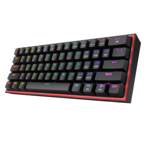 Redragon Fizz Black RGB Mecanica Red Switch