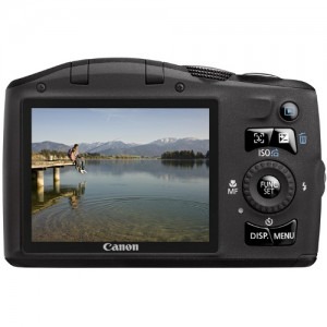 Canon PowerShot SX130 IS Black + Incarcator + Acumulatori + husa + card SD 4G