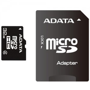 ADATA Micro SDHC 32GB Clasa 4 + Adaptor SD