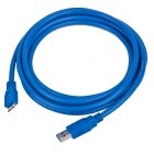 Cablu periferice Gembird USB 3.0 Male tip A - microUSB 3.0 Male tip B, 3m, albastru