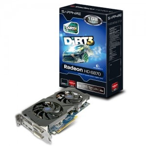 Sapphire Radeon HD6870 OC 1GB GDDR5 256-bit DiRT 3 Edition