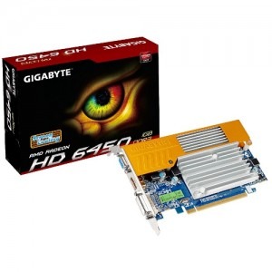 GIGABYTE Radeon HD6450 1GB DDR3 64-bit Silent