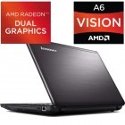 Lenovo 15.6'' IdeaPad Z575am A Series Quad-Core A6-3400M 1.4GHz 4GB 750GB Radeon HD 6650M 1GB Silver