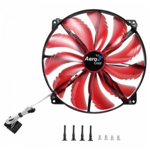 Aerocool Silent Master 20 cm Red LED