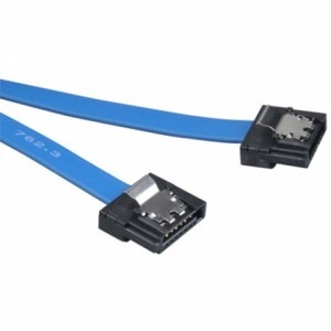 AKASA Cablu SATA M - SATA M, 15cm, albastru