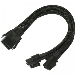 official dilute Pillar Cablu componente Nanoxia 8-pin ATX Male - 4+4-pin ATX Female, 0.3m, negru -  PC Garage