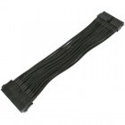 Nanoxia 24-pin ATX Male - 24-pin ATX Female, 0.3m, negru