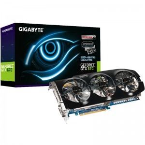 GIGABYTE GeForce GTX 670 OC WindForce 3X 2GB GDDR5 256-bit