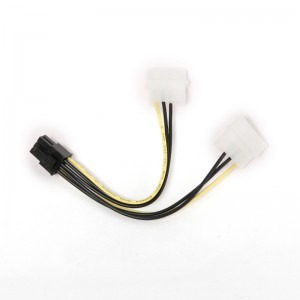 Gembird 2x 3-pin Molex Male - 6-pin PCIe Female