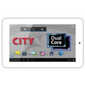 Allview Speed City SuperSlim, 7 inch MultiTouch, Cortex A9 Dual-Core 1.5GHz, 1GB RAM, 8GB flash, Wi-Fi, Android 4.1 Jelly Bean, White