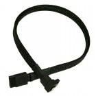Nanoxia SATA-III Female - SATA-III Female, conector 90 grade, 0.6m, negru