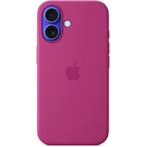 Apple Protectie pentru spate, material silicon, cu MagSafe pentru iPhone 16, culoare Fuchsia