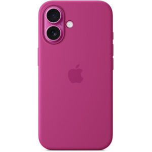 Apple Protectie pentru spate, material silicon, cu MagSafe pentru iPhone 16, culoare Fuchsia