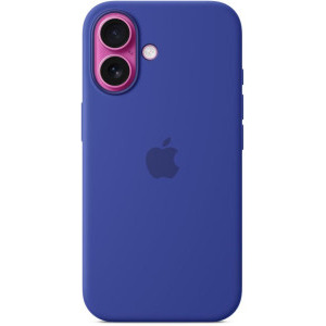 Apple Protectie pentru spate, material silicon, cu MagSafe pentru iPhone 16, culoare Ultramarine