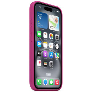 Apple Protectie pentru spate, material silicon, cu MagSafe pentru iPhone 16 Plus, culoare Fuchsia