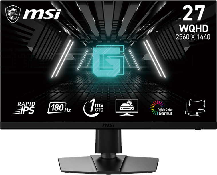 Monitor LED MSI Gaming G272QPF E2 27 inch QHD IPS 1 ms 180 Hz HDR FreeSync