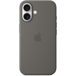 Apple Protectie pentru spate, material silicon, cu MagSafe pentru iPhone 16 Plus, culoare Stone Gray