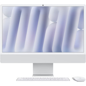 All-In-One PC Apple iMac 24 inch 4.5K Retina, Apple M4, 24GB RAM, 1TB SSD, 8 core GPU, macOS Sequoia, INT keyboard, Silver