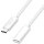 Cablu de date / adaptor Logilink CU0220, USB-C Male la USB-C Female, 100 W, 1 m, White