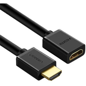 Cablu video Ugreen HD107 Prelungitor HDMI Male - HDMI Female, v2.0, 2 m, Negru