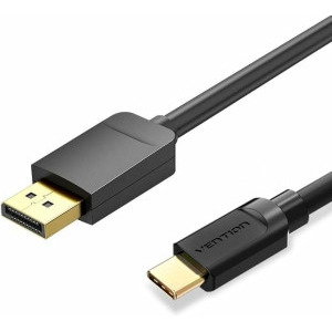 Vention USB-C Male - DisplayPort Male, 2 m, Negru