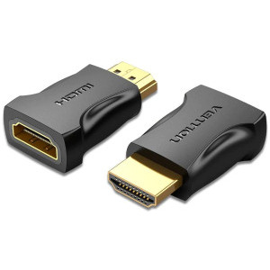Vention 1x HDMI Male - 1x HDMI Female, Negru