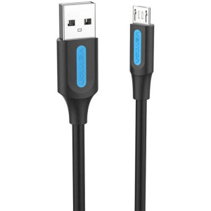 Vention USB 2.0 Male - microUSB 2.0 Male, 2m, negru