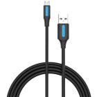 Cablu periferice Vention USB 2.0 Male - microUSB 2.0 Male, 2m, negru