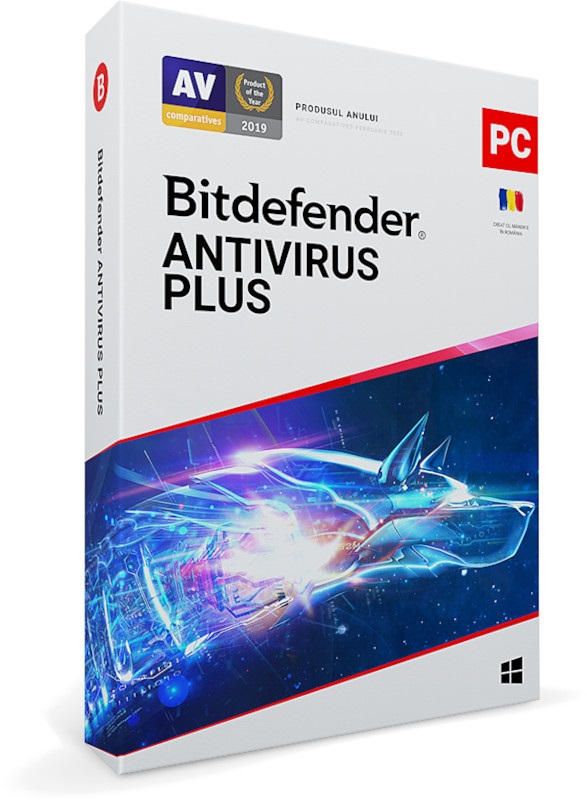 Antivirus Bitdefender Antivirus Plus, 1 Dispozitiv, 1 An, Licenta noua, Retail