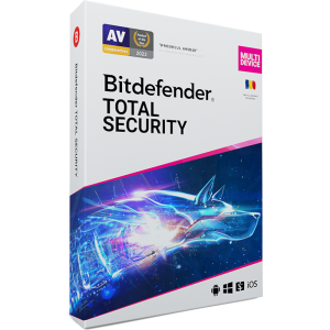 Antivirus Bitdefender Total Security Multi-Device, 10 Dispozitive, 1 An, Licenta noua, Retail