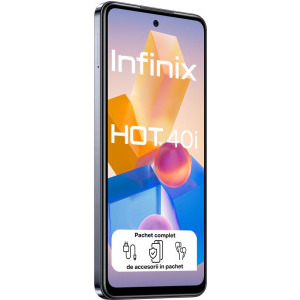 INFINIX HOT 40i, 128GB, 4GB RAM, Dual SIM, 4G, Tri-Camera, Starlit Black