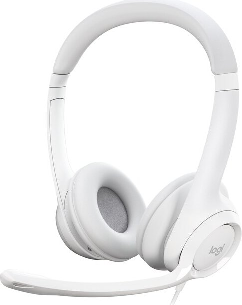 Casti Logitech On-Ear, H390 Stereo White